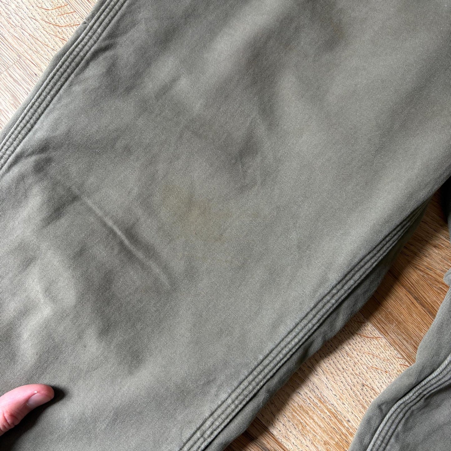 Vintage Carhartt Green Blanket Lined Workwear Carpenter Baggy Trousers - 34L