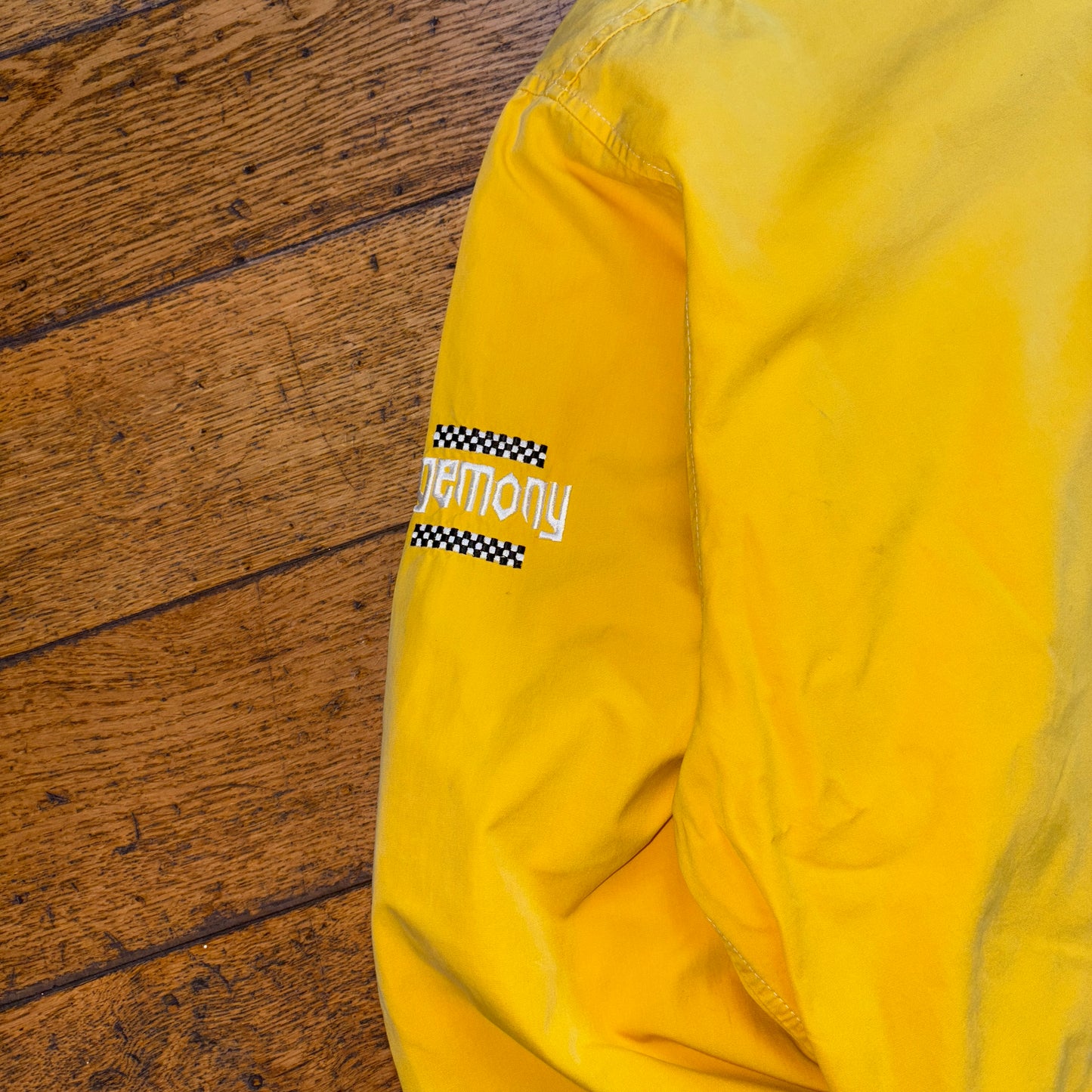Vintage 90s Egemony Yellow Fireman Clasp Sailing Boxy Workwear Jacket - XL