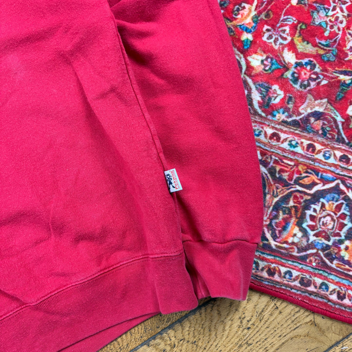 Vintage Pickwick Red Graphic Sweatshirt - M