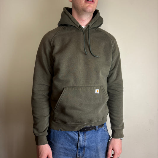 Vintage Carhartt Green Womens Hoodie Sweatshirt - M
