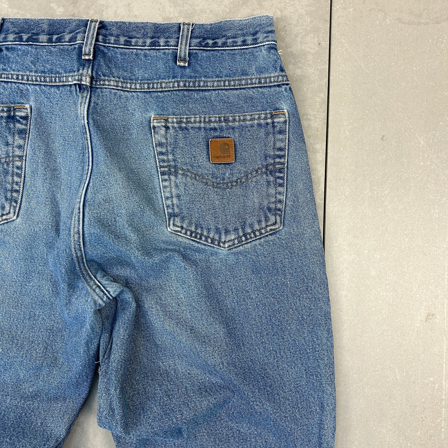 Vintage Carhartt Blue Workwear Carpenter Baggy Jeans - 38