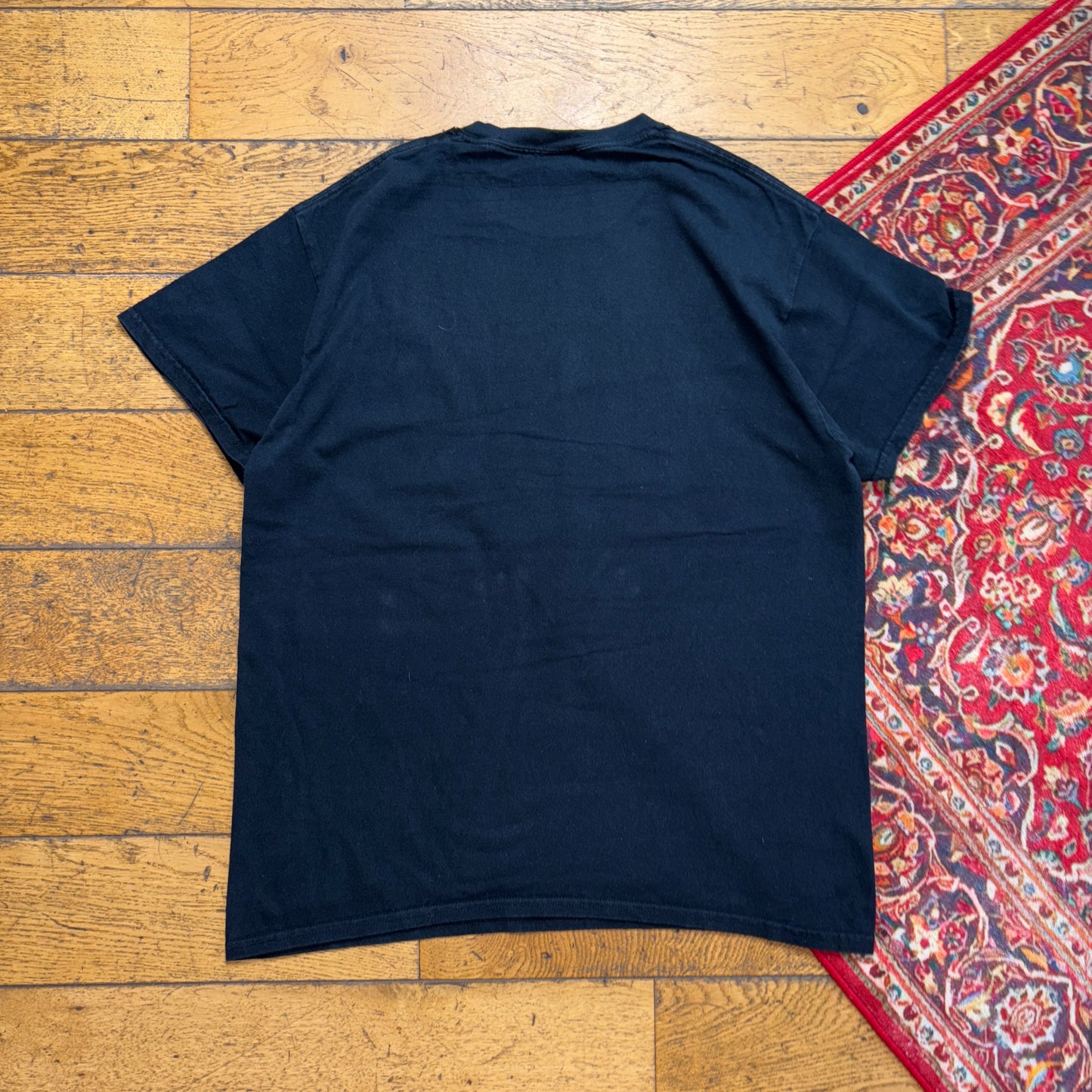 Vintage Thrasher Black Skate Flames Graphic T-Shirt - M