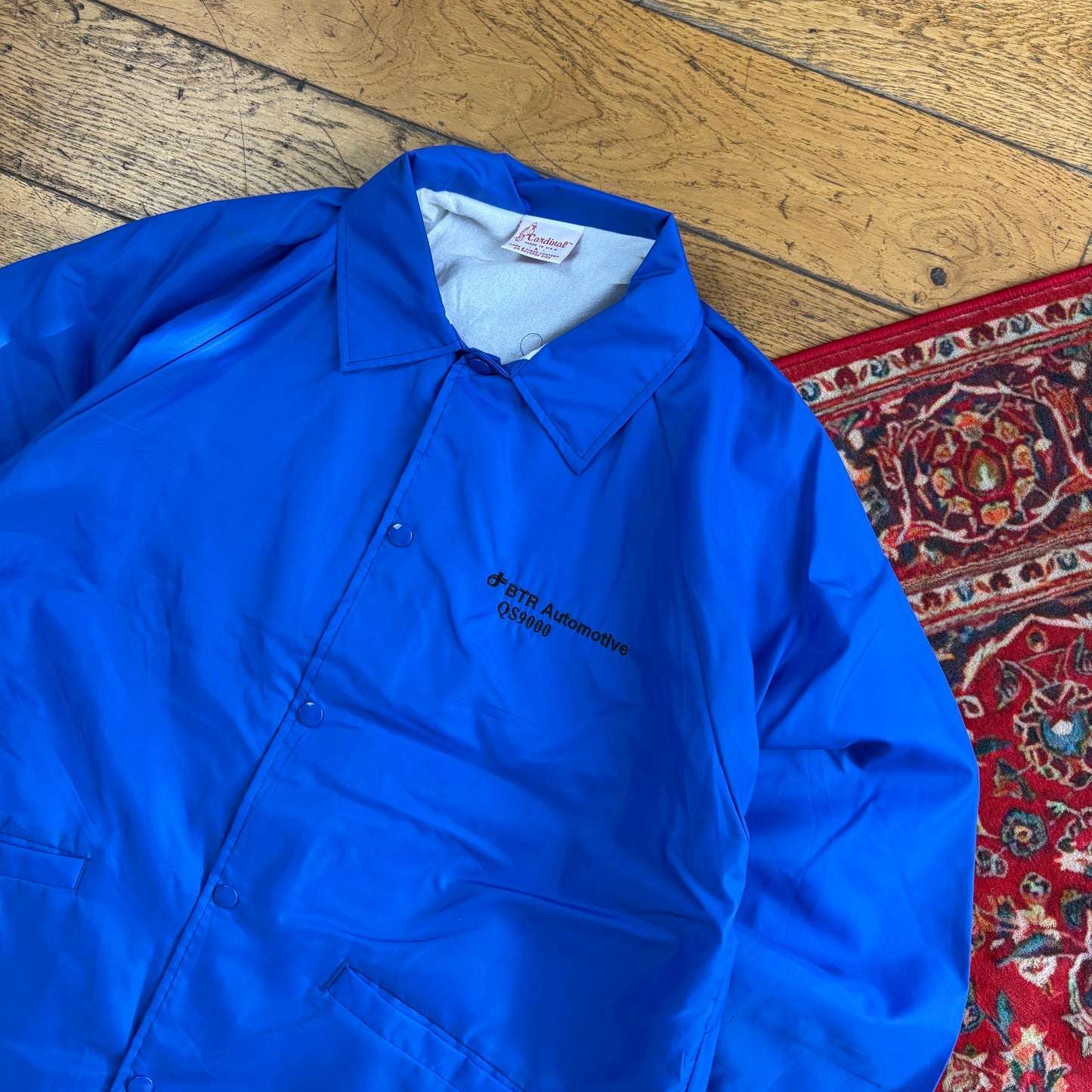 Vintage Blue Nylon Coach Harrington Jacket - L