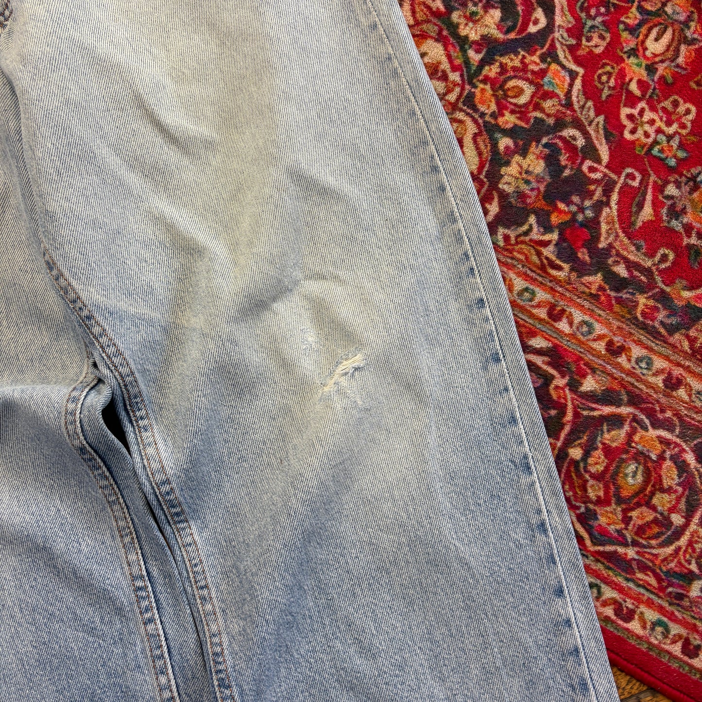 Vintage Levis Baggy Blue Denim Jeans - 36S