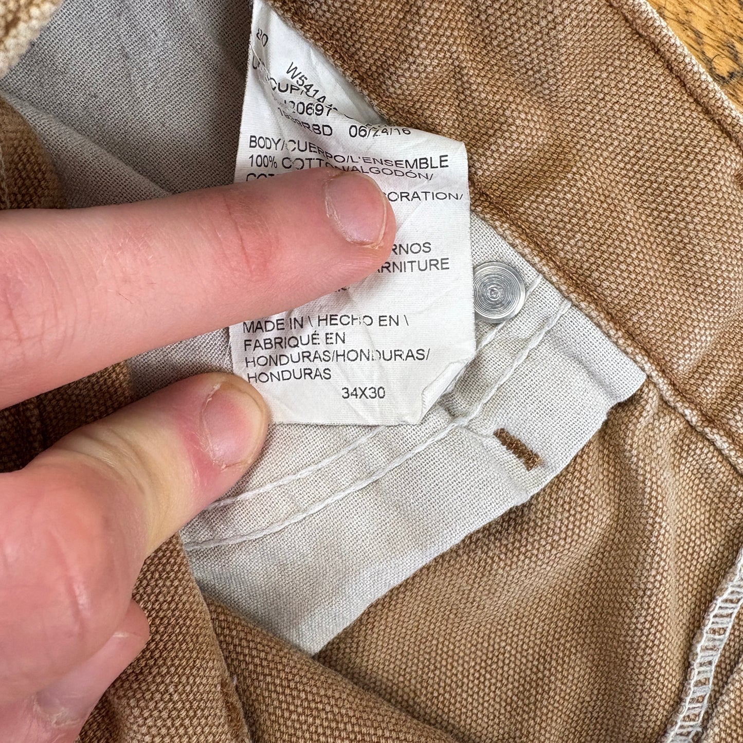 Vintage Dickies Brown Workwear Carpenter Baggy Trousers - 34