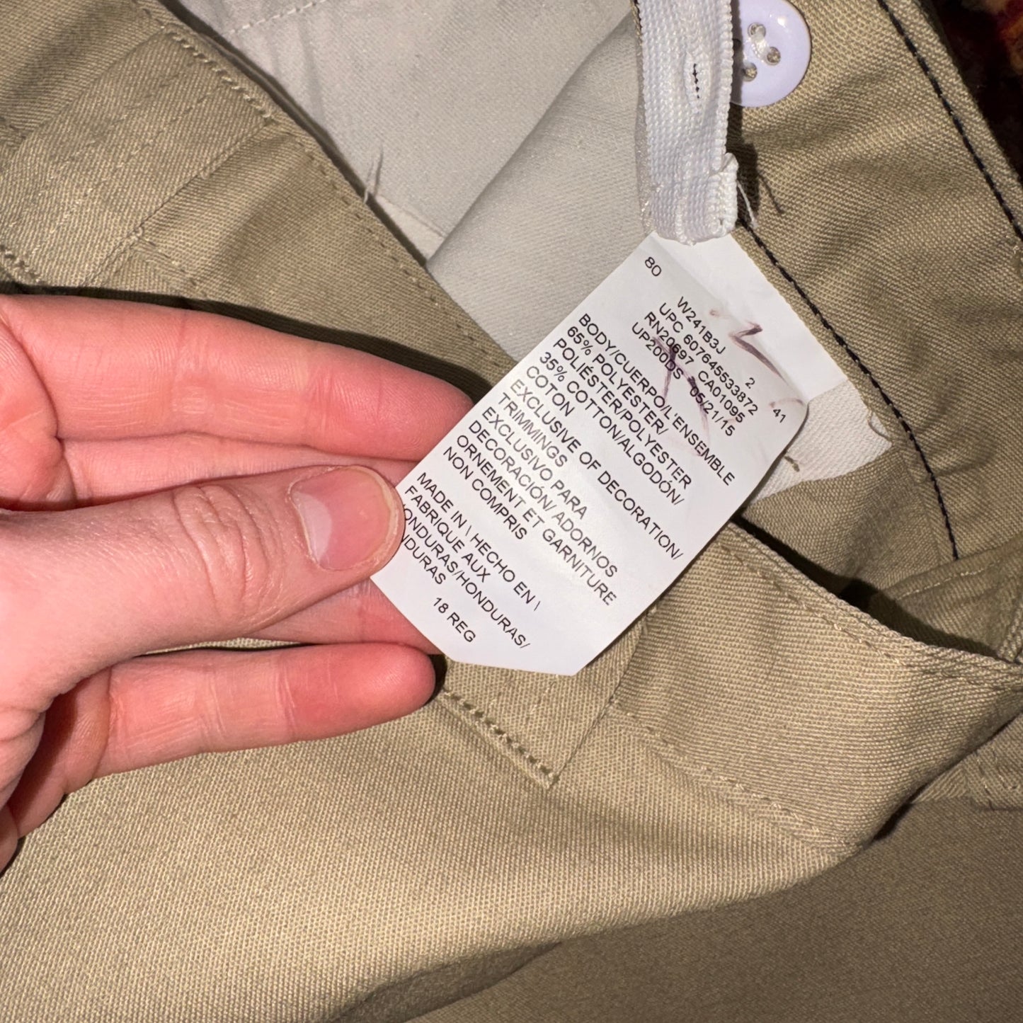 Vintage Dickies Womens Cream 874 Skate Chino Trousers - 30