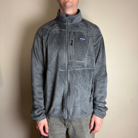 Vintage Patagonia Grey Fleece Hiking Gorpcore Jumper Jacket - XL