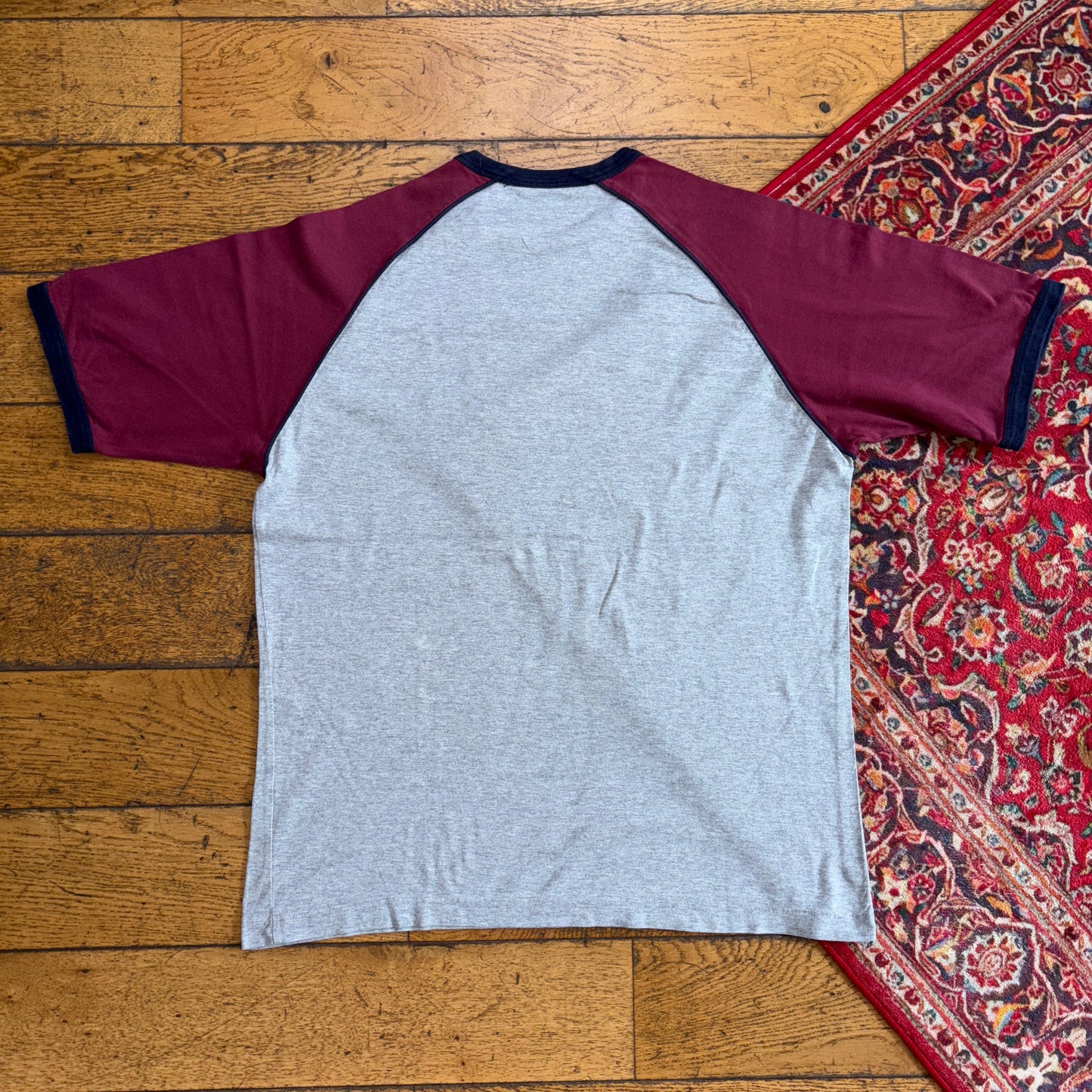 Vintage Timberland Embroidered Grey Raglan T-Shirt - M