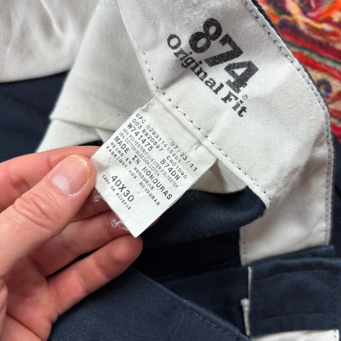 Vintage Dickies 874 Skate Navy Trousers - 40