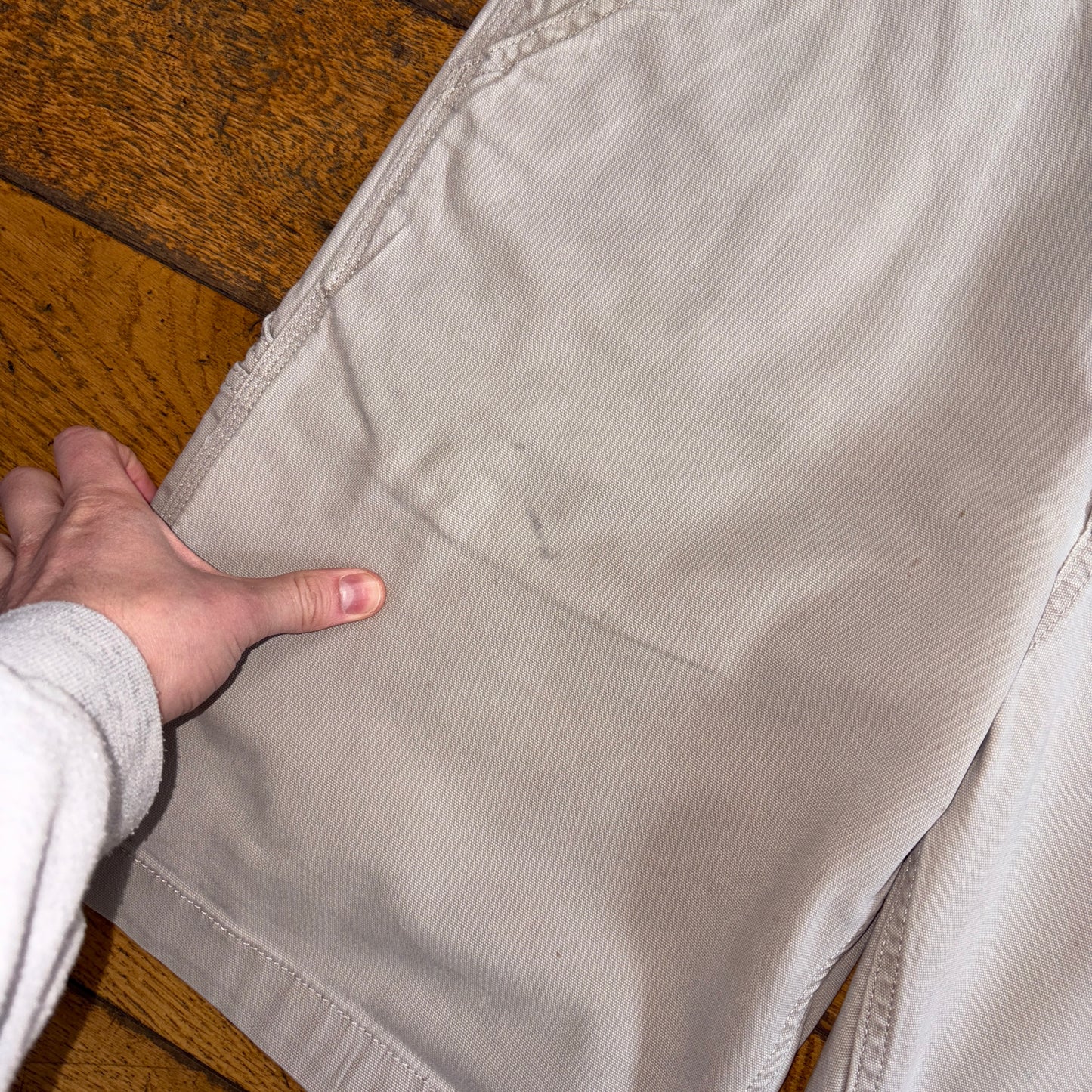 Vintage Carhartt Cream Workwear Baggy Carpenter Shorts - 34