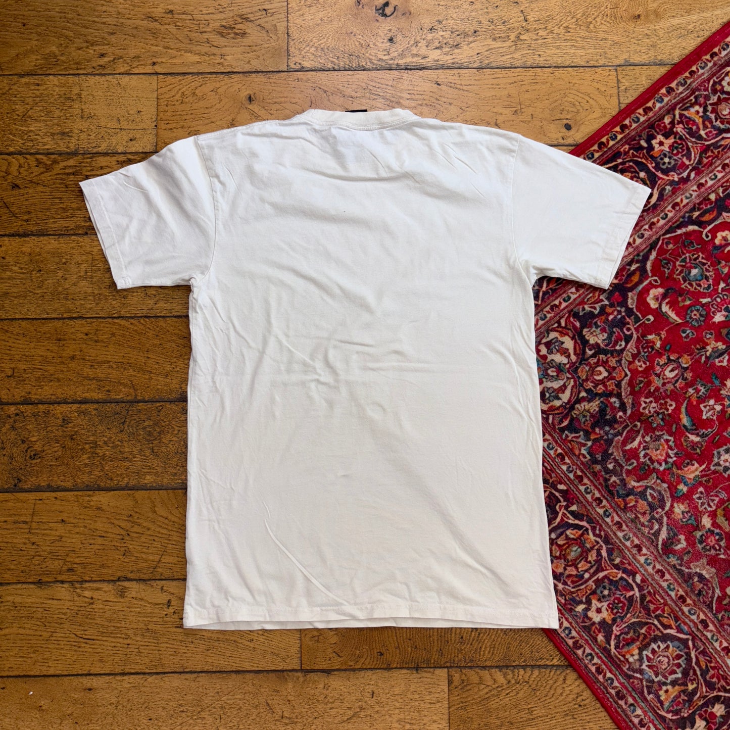 Vintage Dickies Spellout White Graphic T-Shirt - S