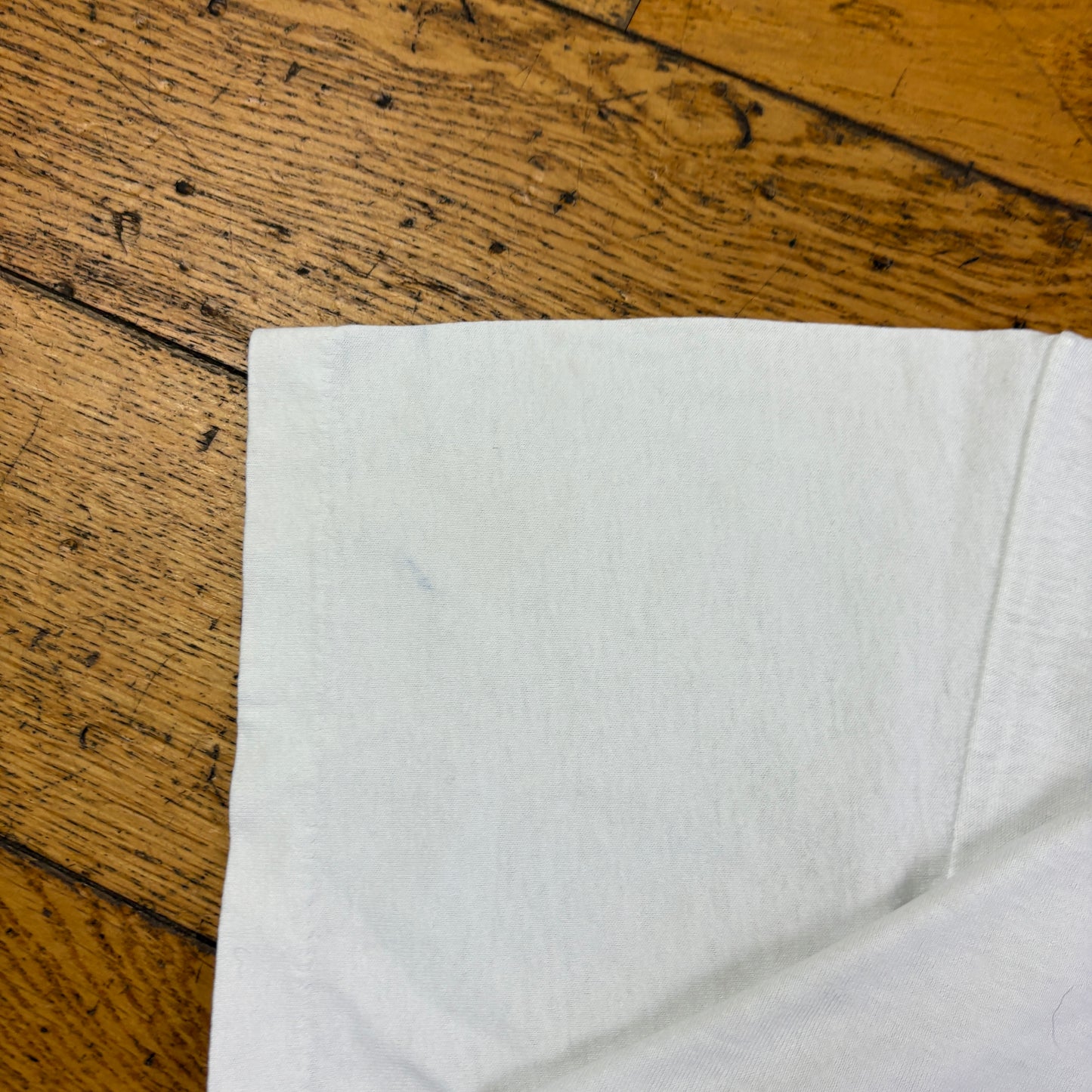 Vintage 90s Faded Funny White Single Stitch Graphic T-Shirt - M