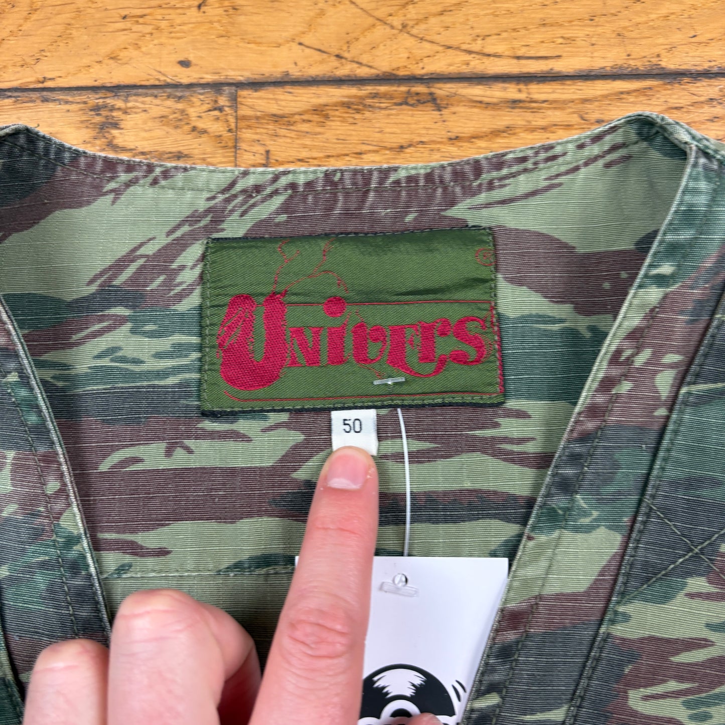 Vintage Camo Green Pattern Workwear Gilet Tactical Vest - M