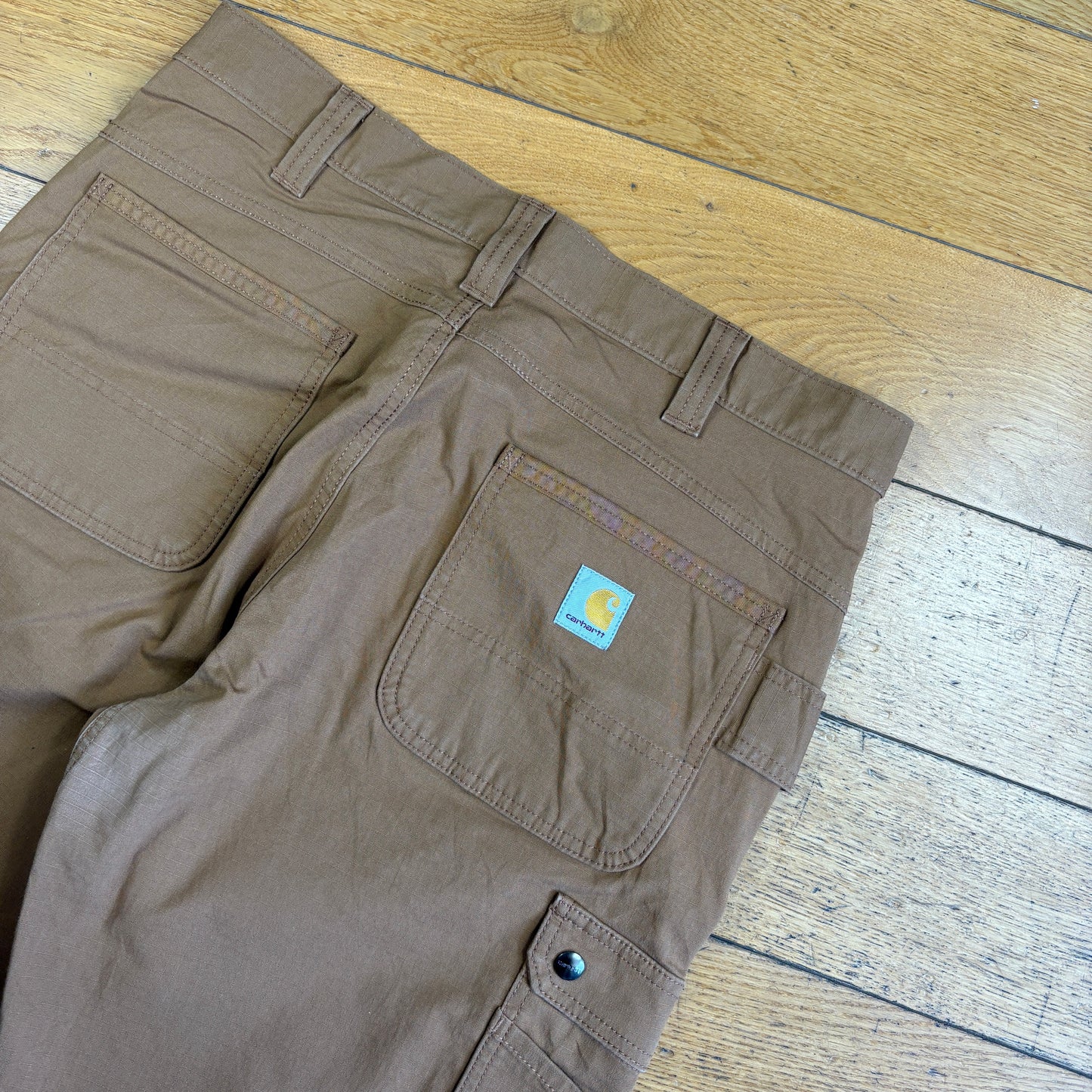 Vintage Carhartt Brown Workwear Baggy Carpenter Shorts - 34