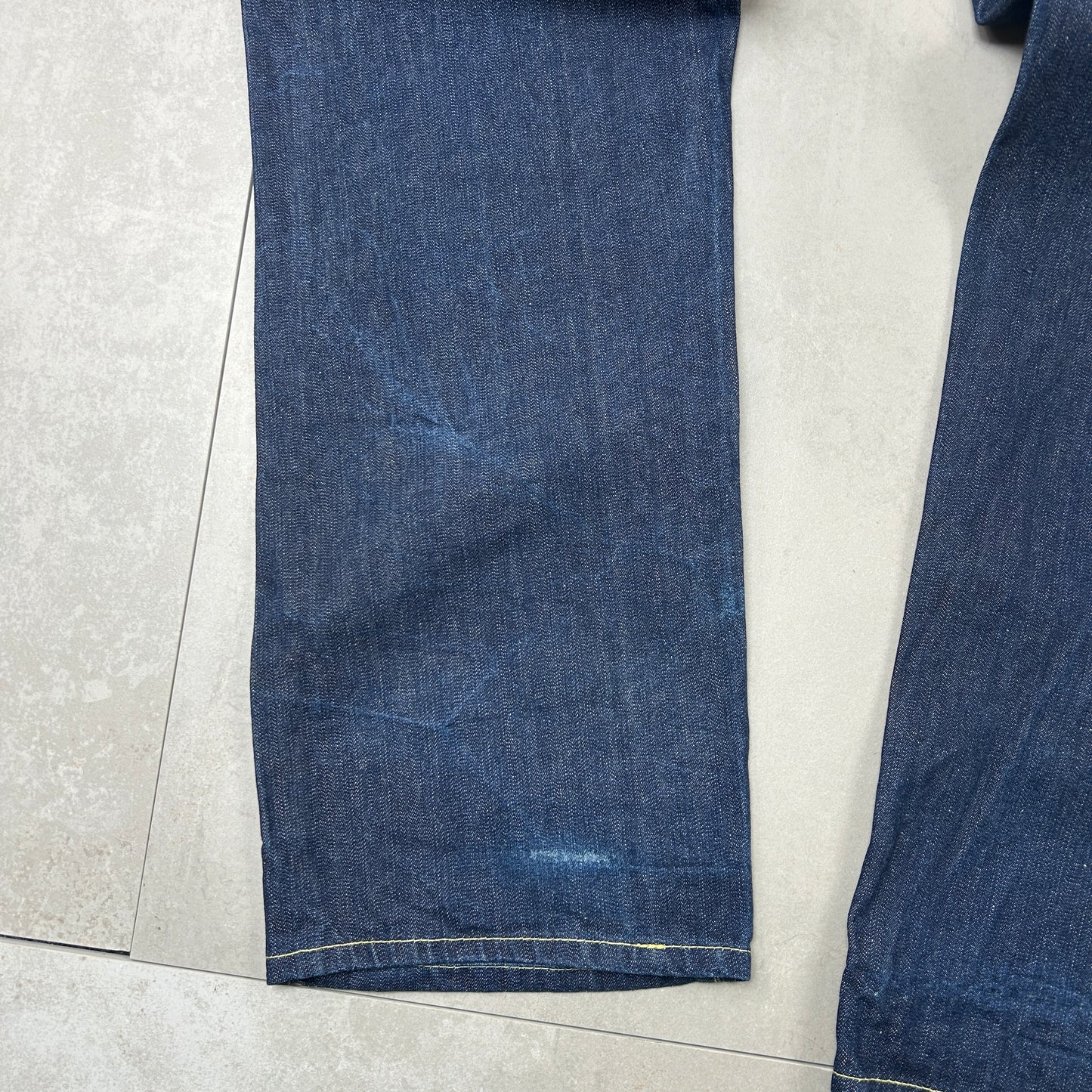 Vintage Noiz Jeans Embroidered Hip Hop Baggy Blue Jeans - 34