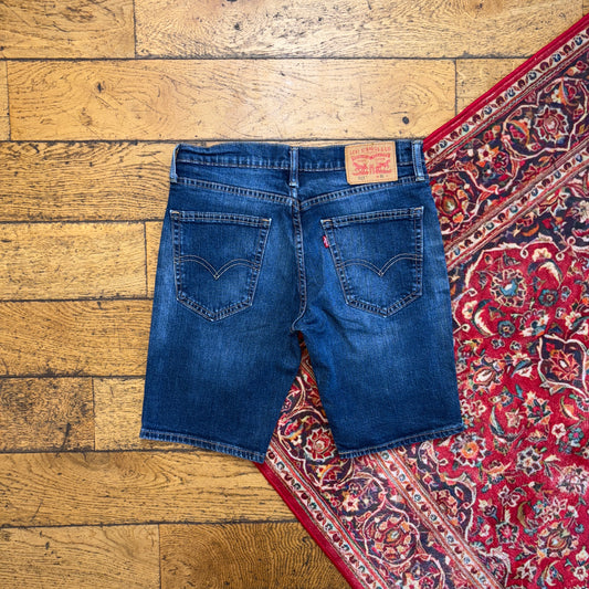 Vintage Levis 511 Slim Blue Denim Shorts - 31