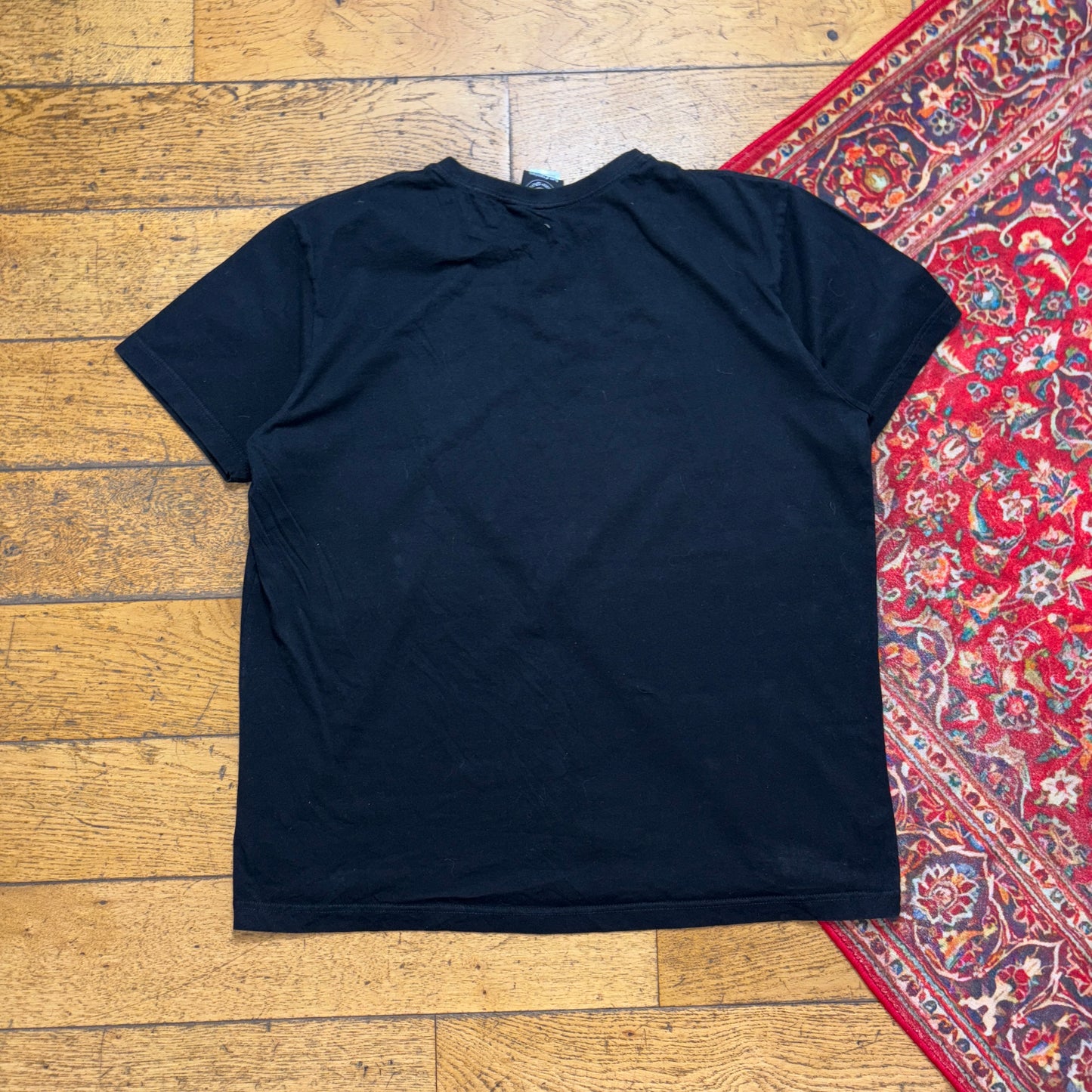 Vintage Thrasher Black Flames Skate Graphic T-Shirt - XL