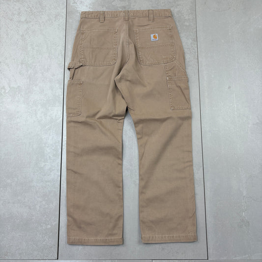 Vintage Carhartt Brown Workwear Carpenter Baggy Trousers - 33
