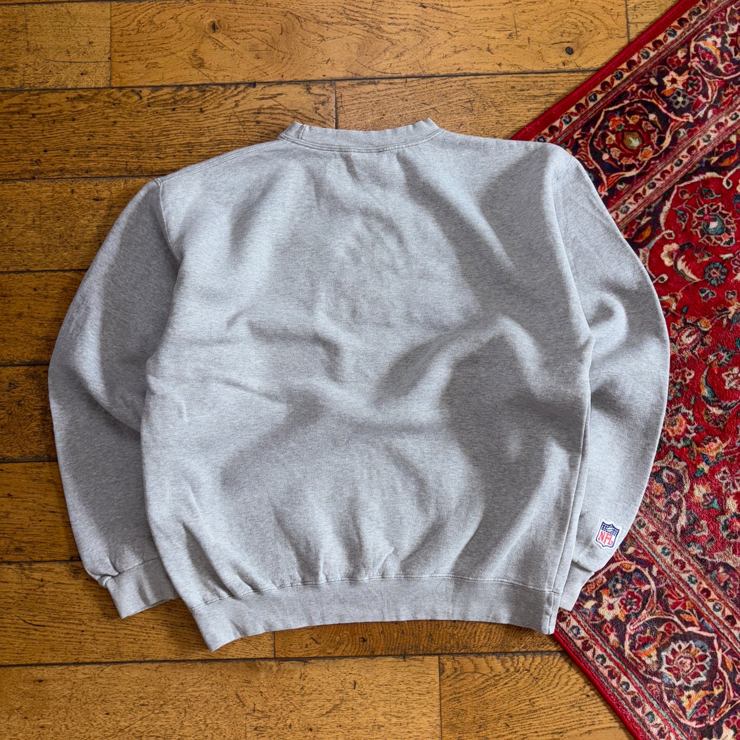 Vintage NFL Minnesota Vikings Grey Embroidered Sweatshirt - L