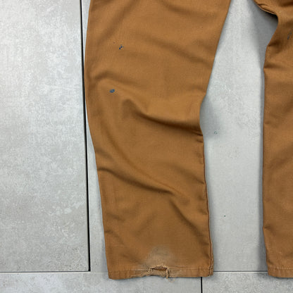 Vintage Carhartt Brown Workwear Carpenter Baggy Trousers - 32