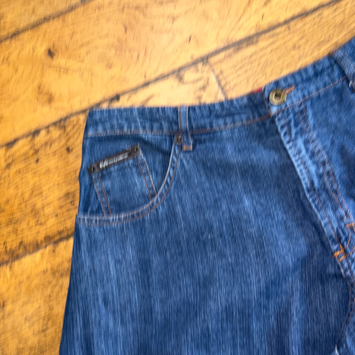 Vintage D&G Dolce Gabbana Super Baggy Flared Y2K Jeans Shorts Jorts - 32