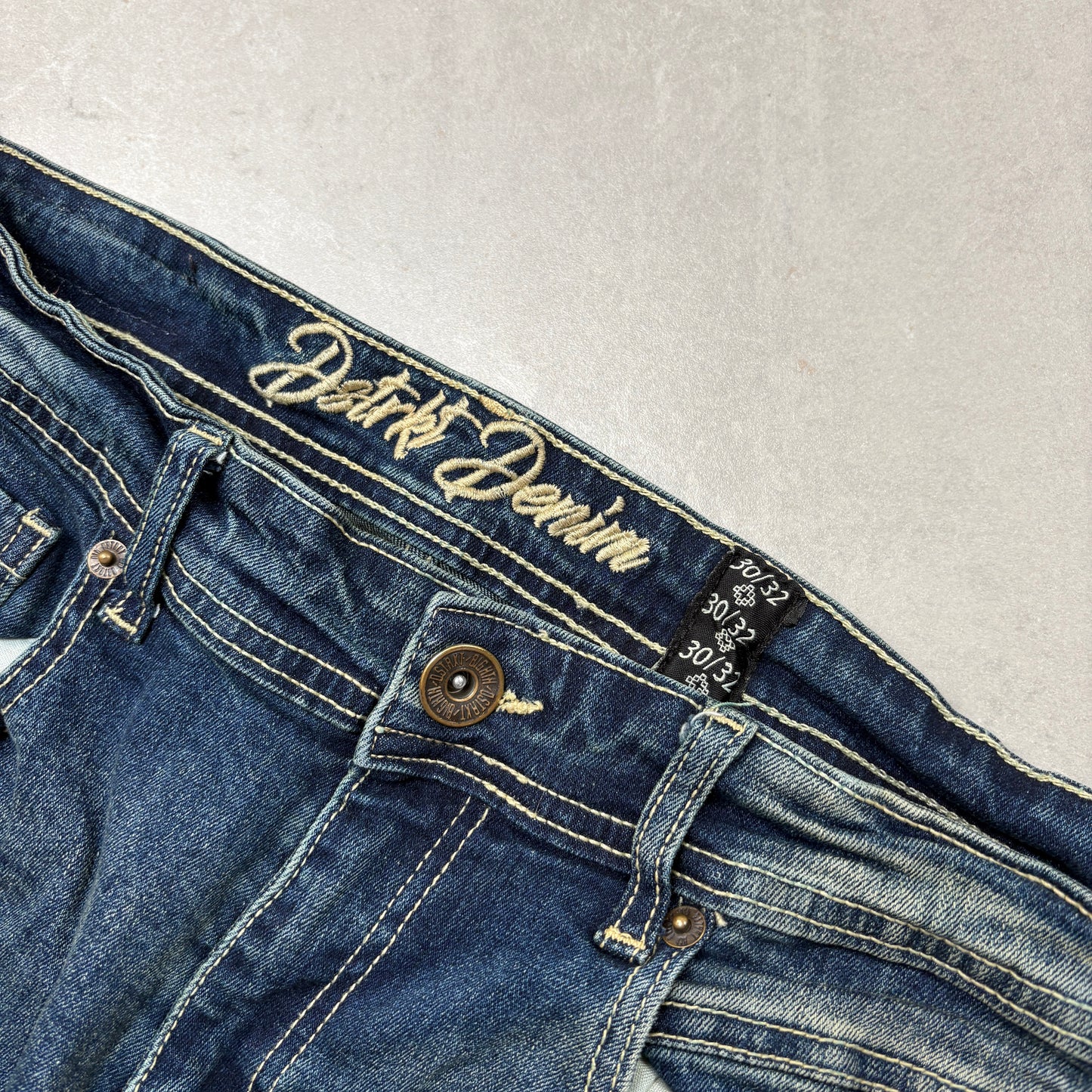 Vintage Skinny Blue Distressed Hip Hop Jeans - 32