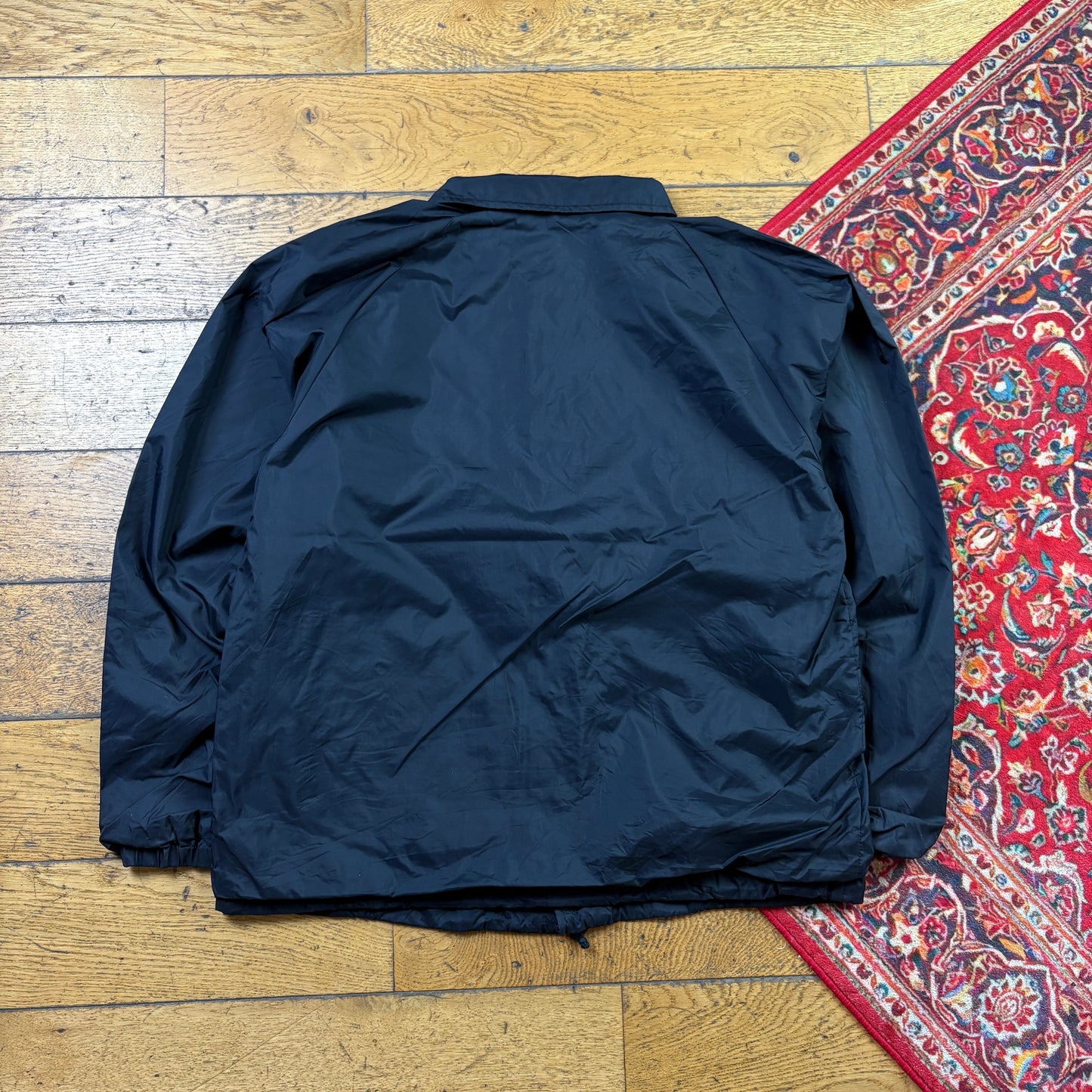 Vintage Black Nylon Coach Harrington Jacket - M