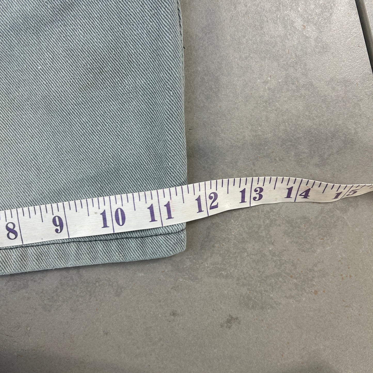 Vintage Bugle Boy Blue Denim Carpenter Baggy Shorts - 38