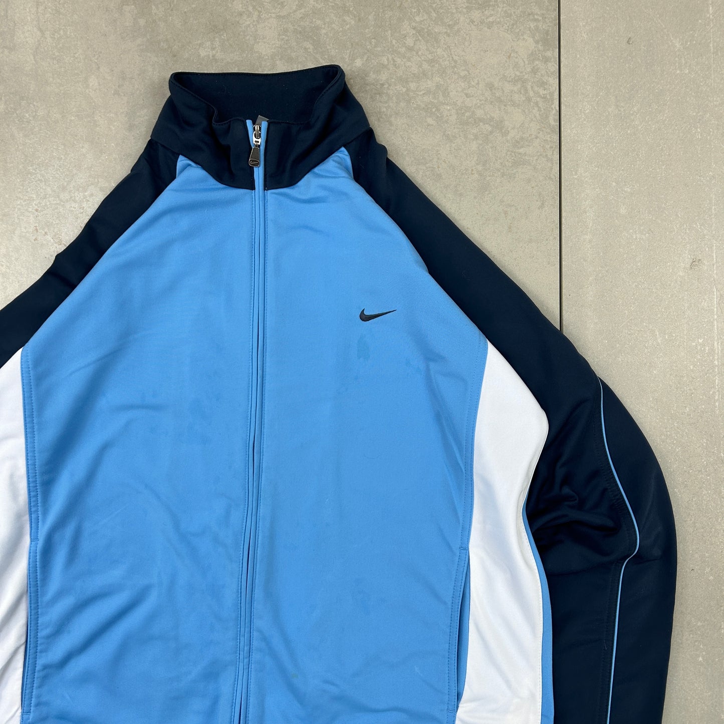 Vintage Nike Blue Tracksuit Track Shell Windbreaker Jacket - M