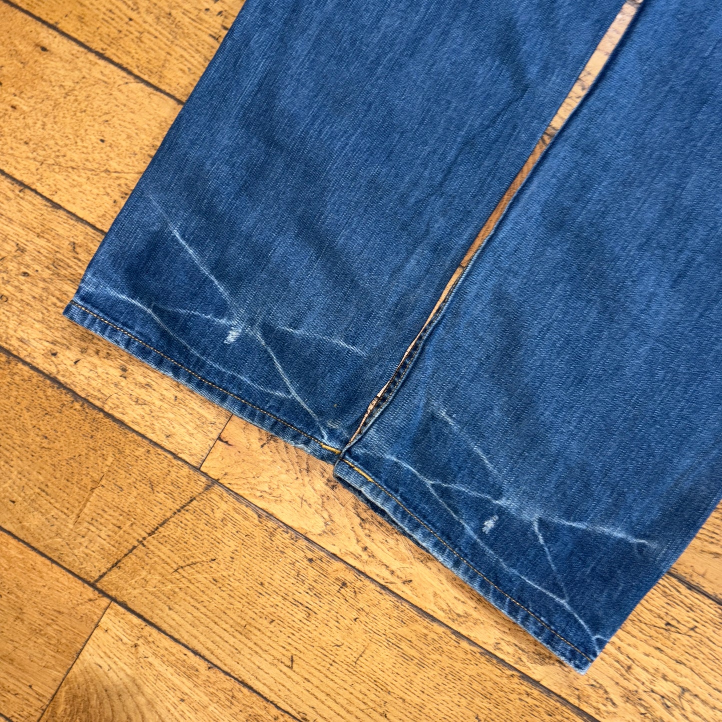 Vintage Rocawear Blue Embroidered Y2K Hip Hop Baggy Jeans - 38L