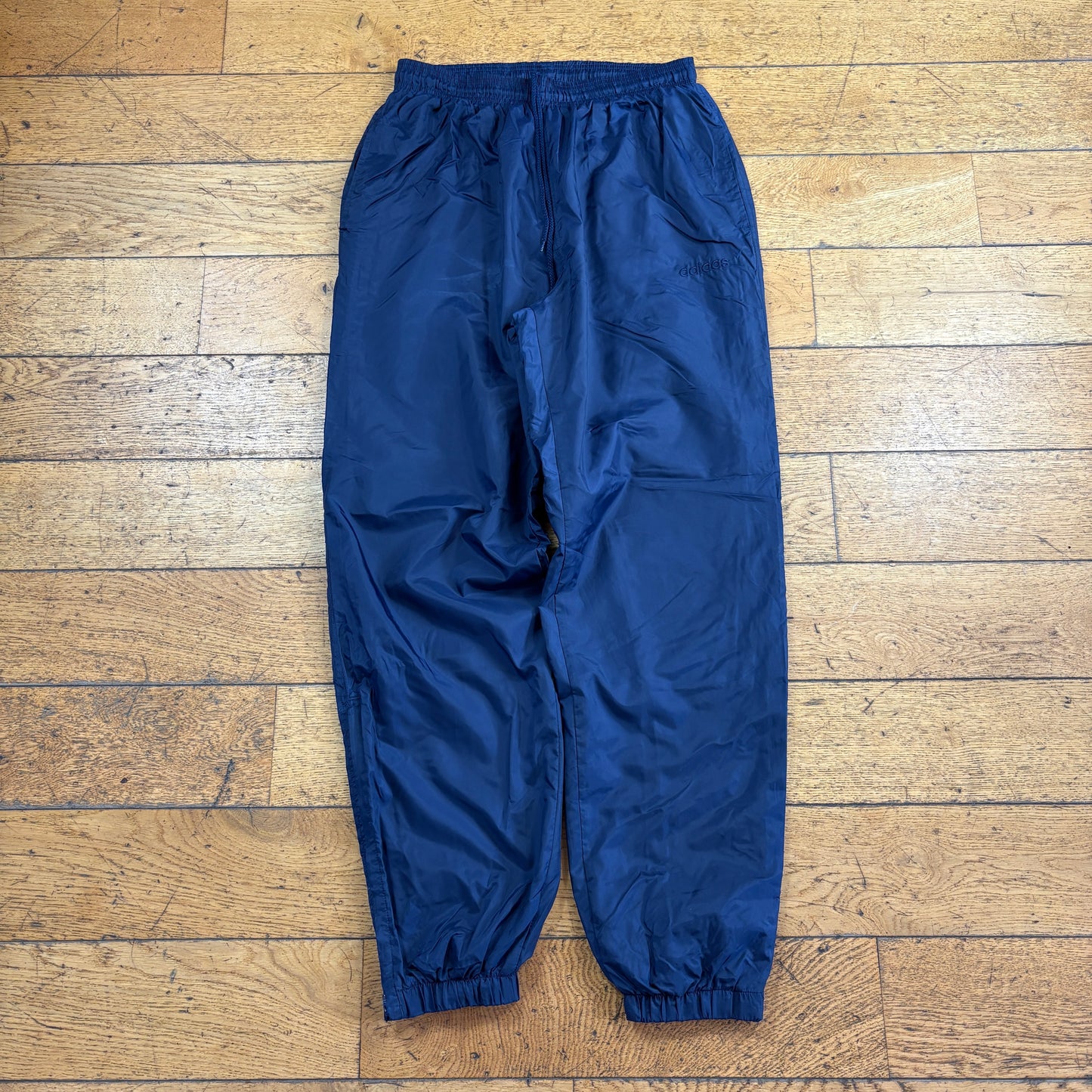 Vintage Adidas Navy Baggy Tracksuit Sweatpants Track Pants Bottoms - M