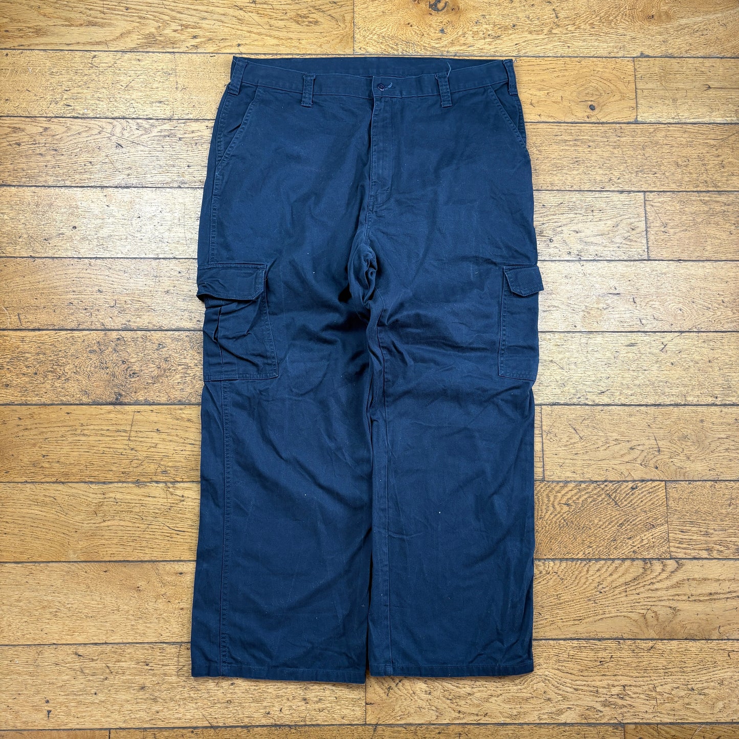 Vintage Dickies 874 Navy Skate Cargo Trousers - 38