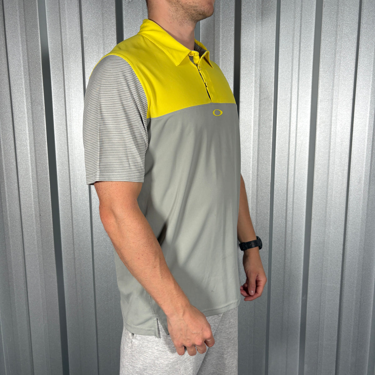 Oakley Yellow Golf Polo T Shirt - M
