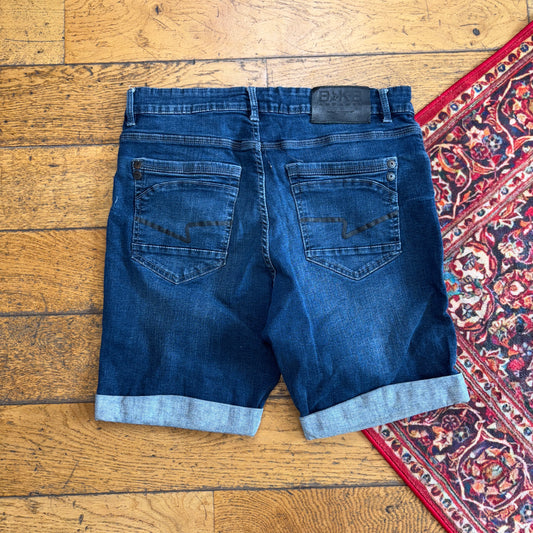 Vintage Blue Denim Shorts - 34