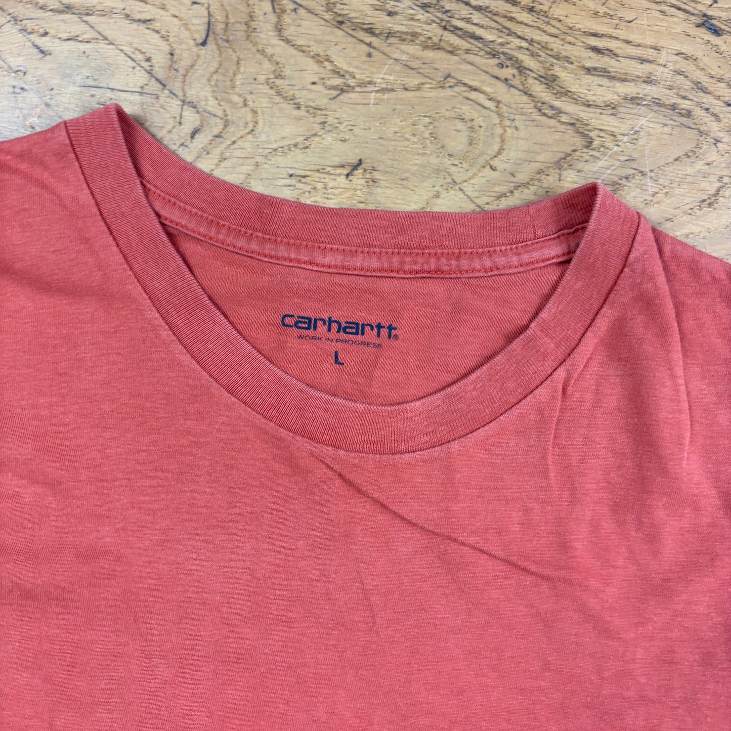 Vintage Orange Carhartt Wip Graphic T-Shirt - L
