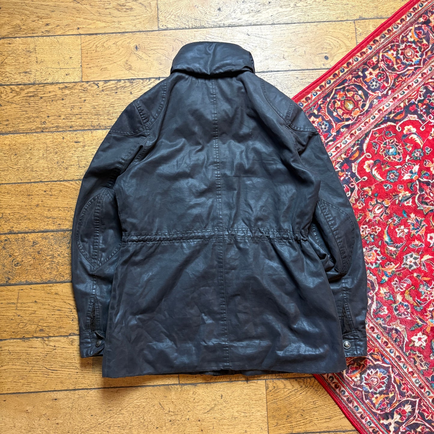 Vintage Fat Face Brown Barbour Style Wax Jacket - XS