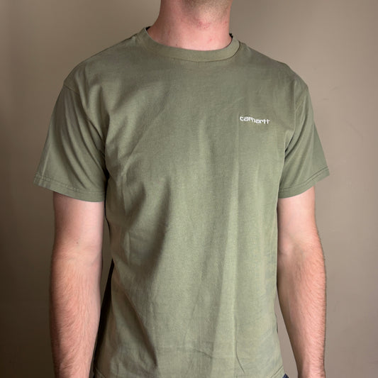 Vintage Carhartt Green Embroidered T-Shirt - S