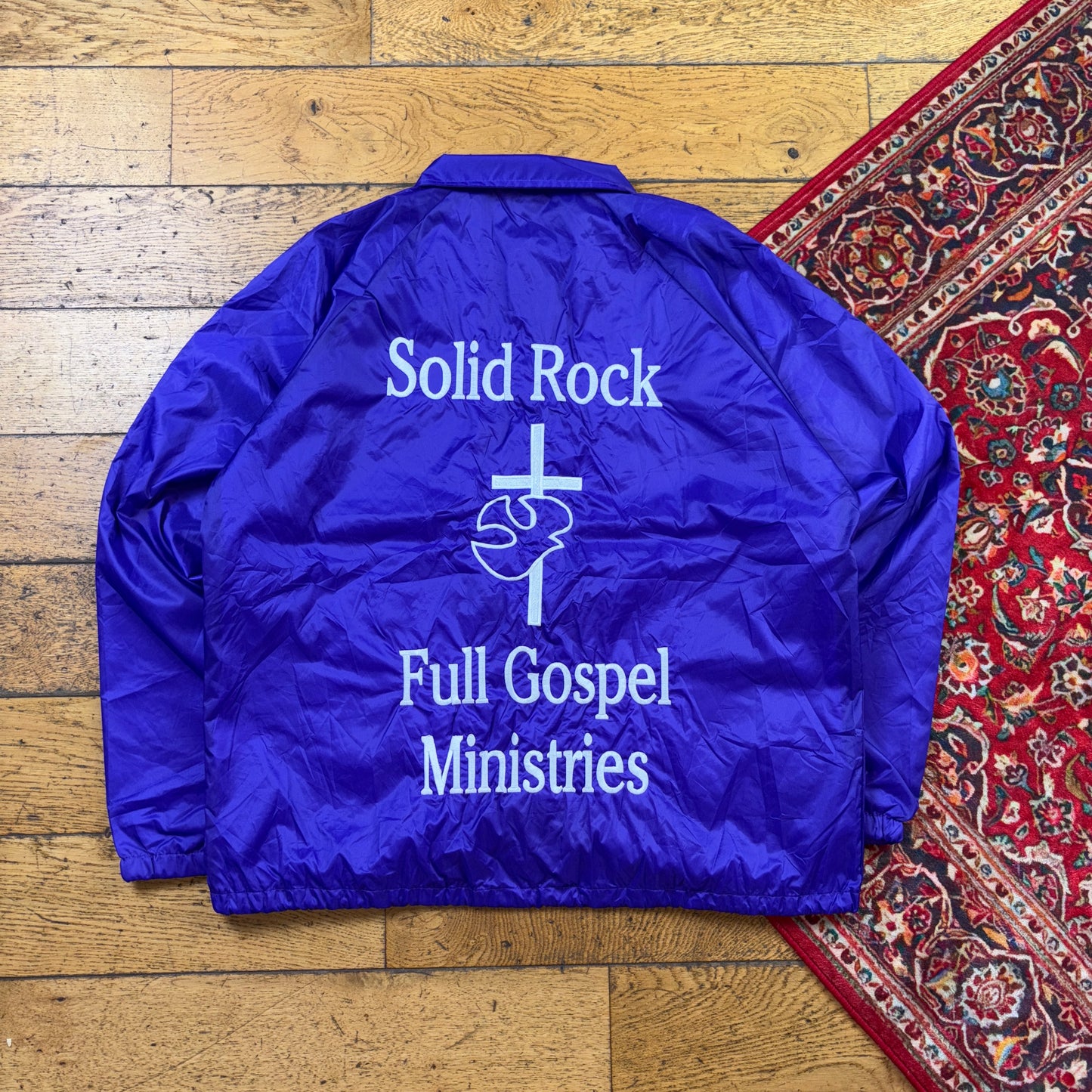 Vintage Purple Nylon Coach Harrington Jacket - L