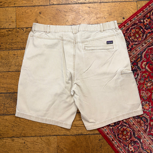 Vintage Patagonia Cream Gorpcore Hiking Y2K Baggy Shorts Jorts - 38