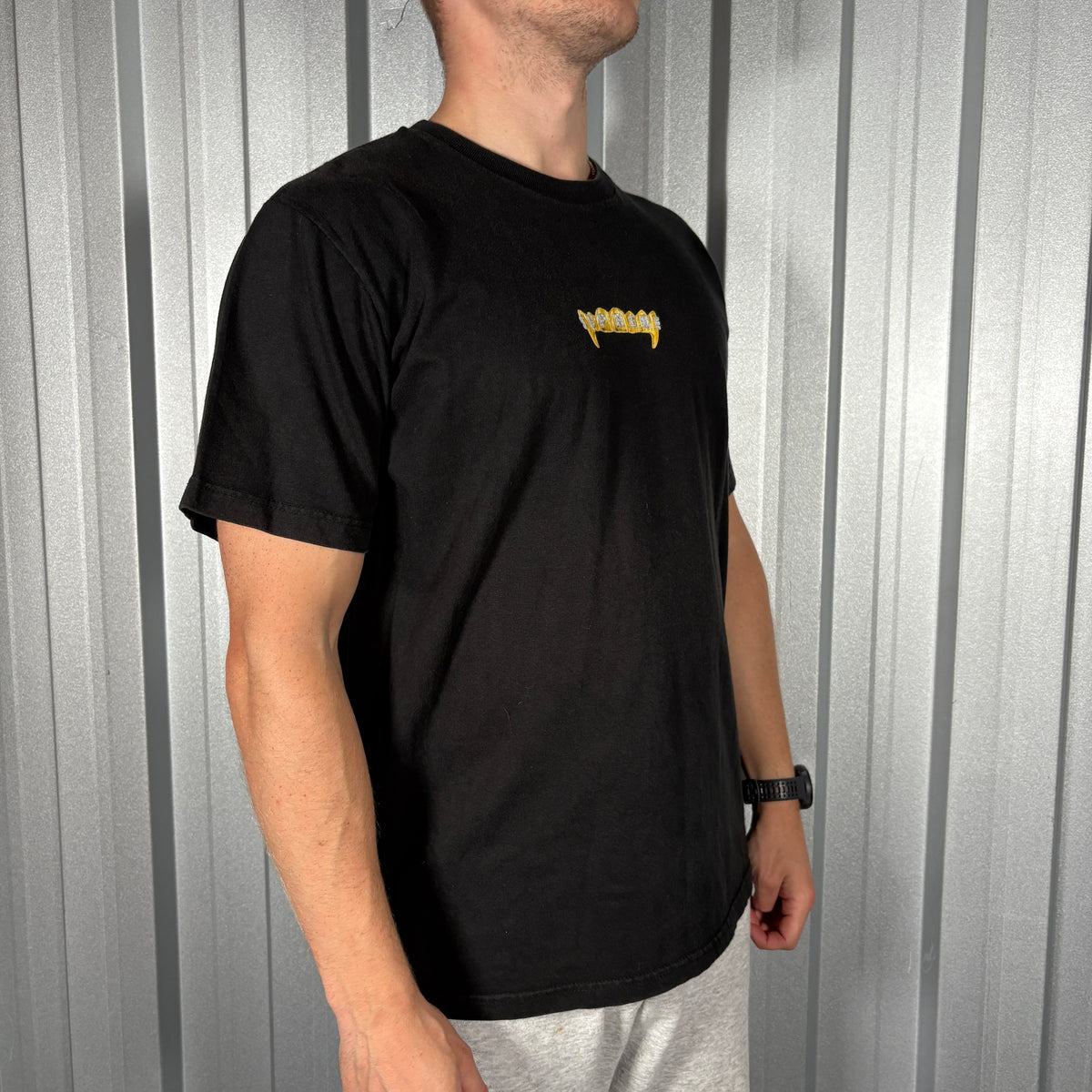Supreme Vampire Grills Black Graphic T Shirt - M