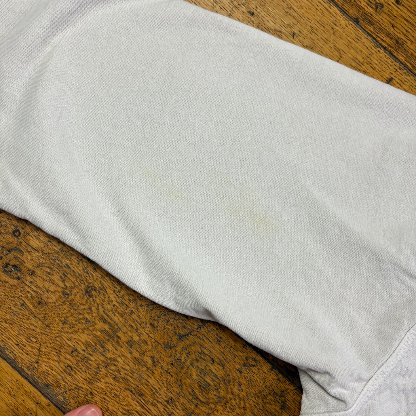 Vintage Stussy White Hoodie Sweatshirt - M