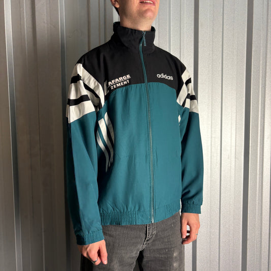 Vintage Adidas 90s Green Tracksuit Track Shell Jacket - L