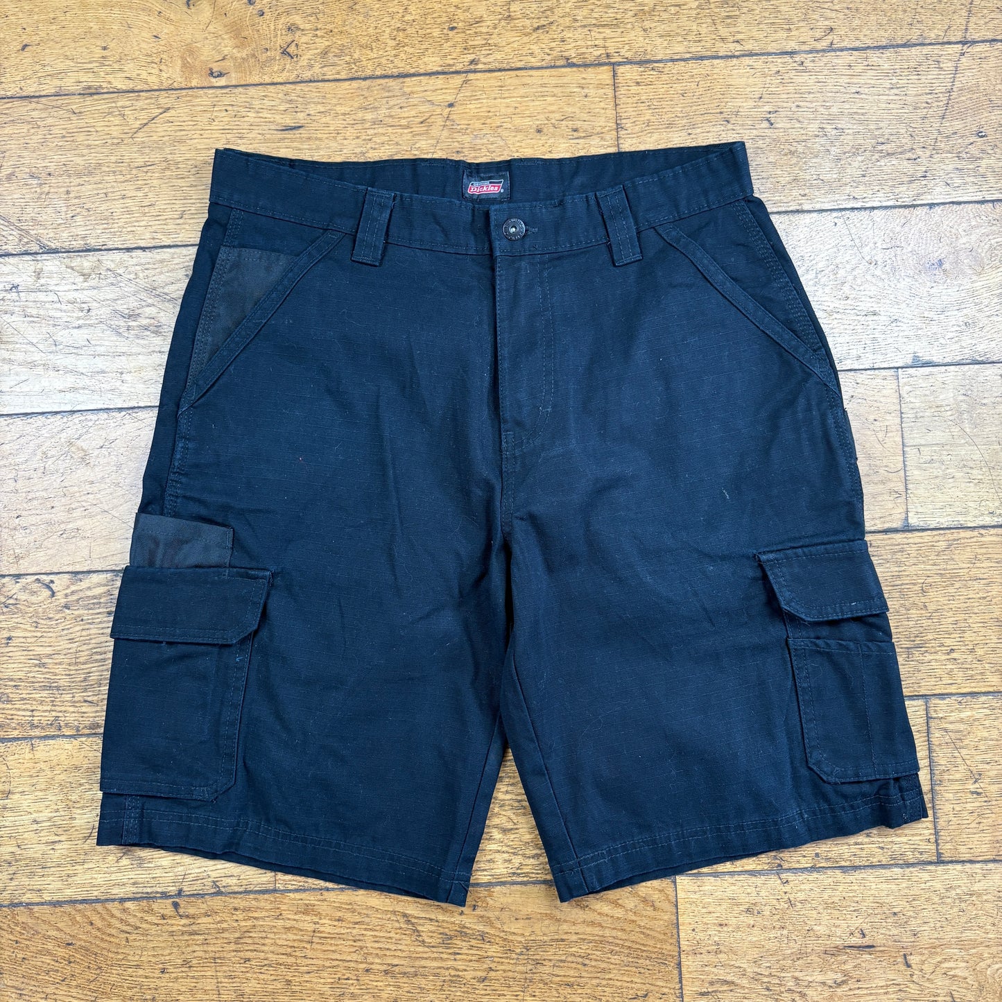 Vintage Dickies Workwear Carpenter Black Baggy Shorts - 32