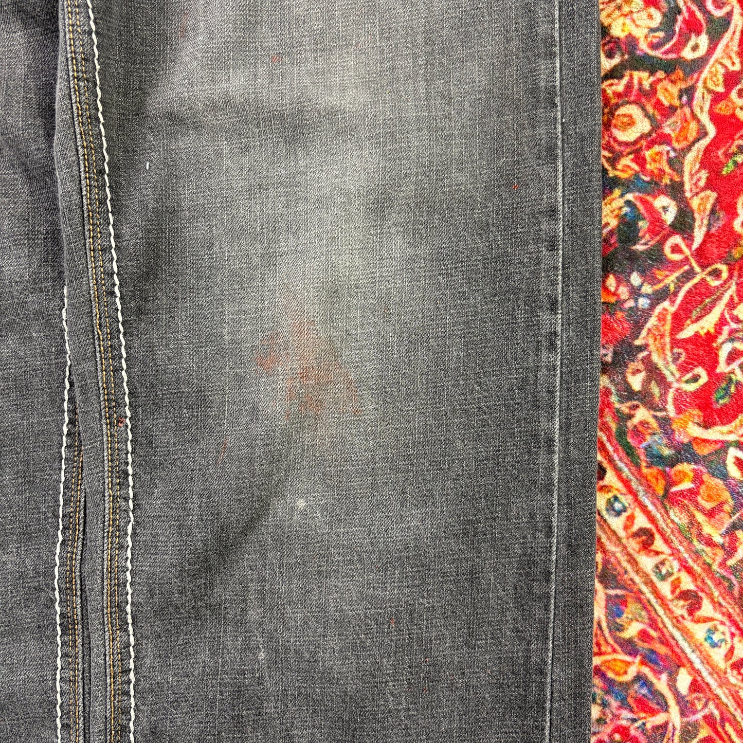 Vintage Avirex Black Embroidered Y2K Hip Hop Baggy Jeans - 32