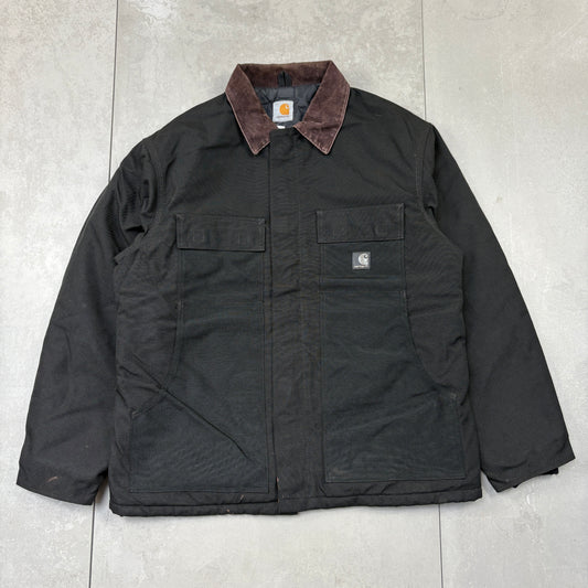 Vintage Carhartt Arctic Chore Black Workwear Jacket - L