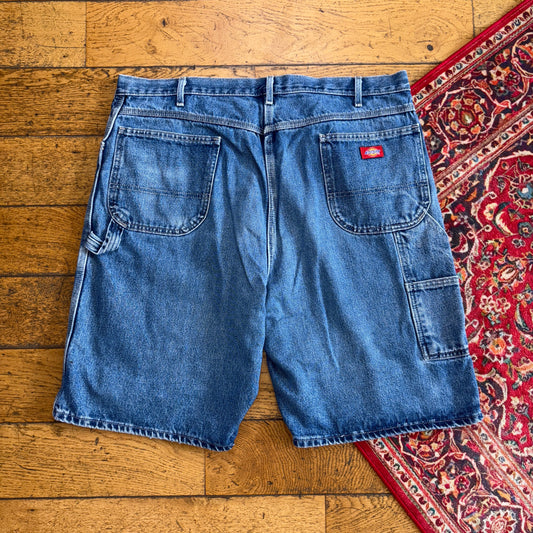 Vintage Dickies Workwear Carpenter Baggy Blue Shorts - 40