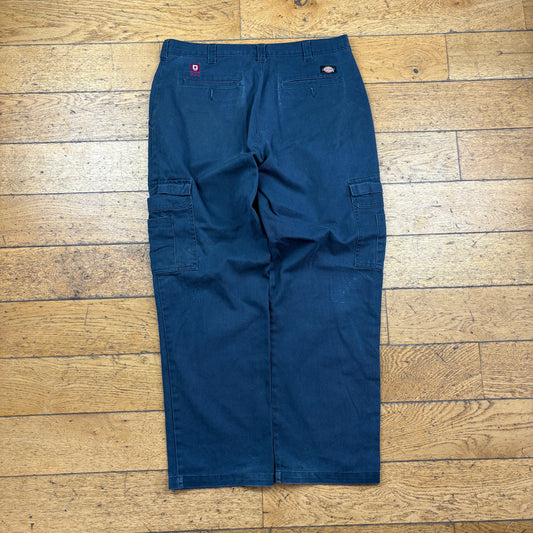 Vintage Dickies 874 Navy Cargo Skate Trousers - 36