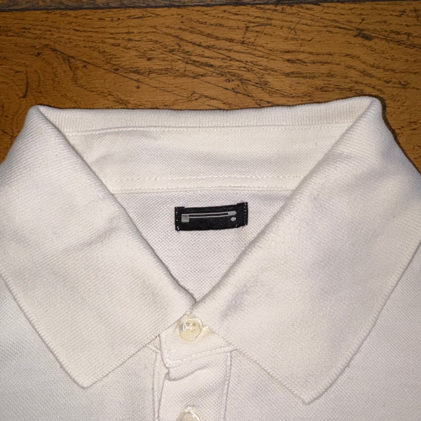 Vintage Pirelli White Embroidered Rugby Shirt - L