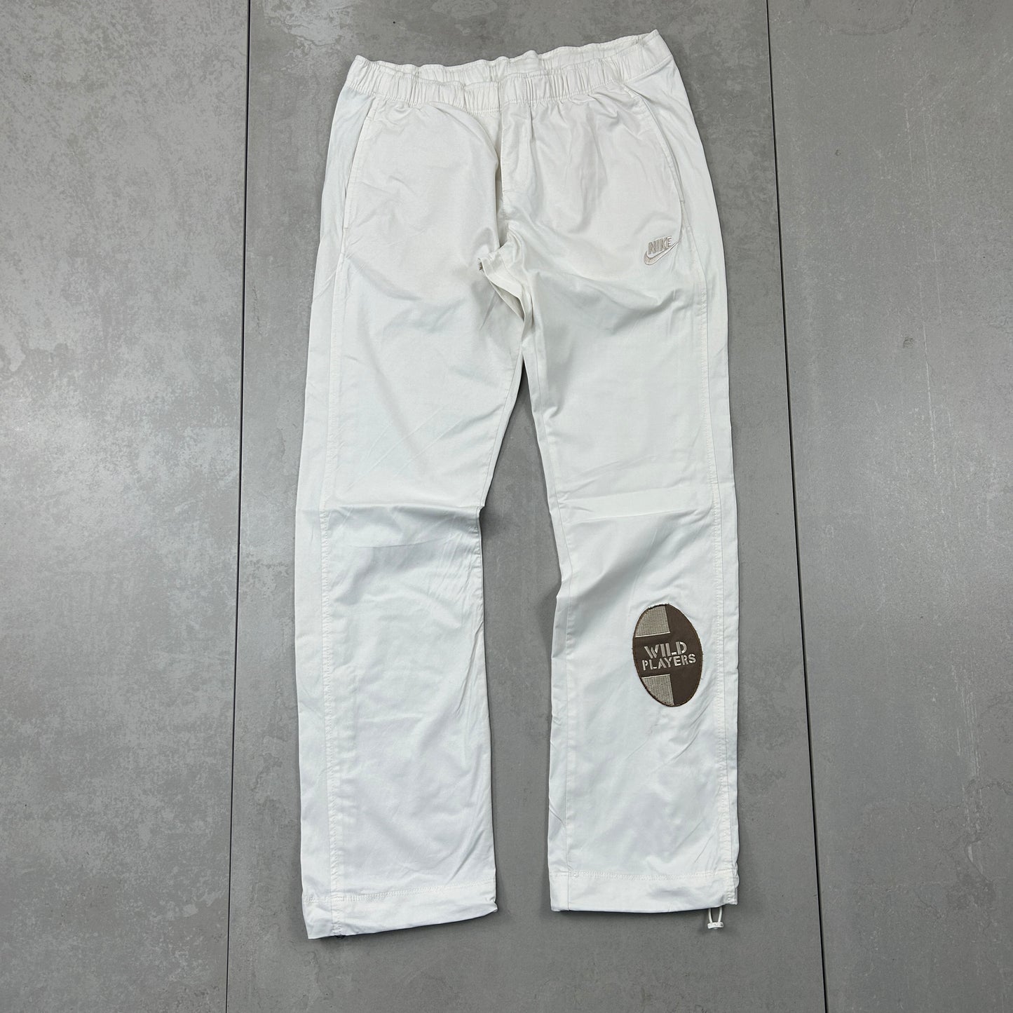 Vintage Nike White Tracksuit Sweatpants Track Pants Bottoms - 8