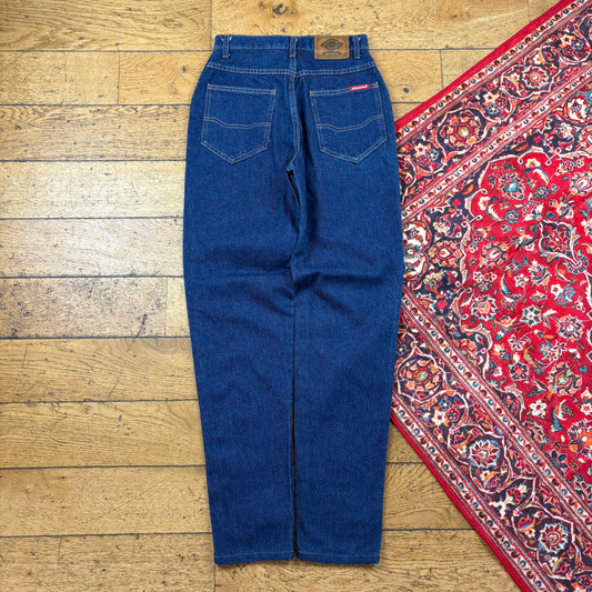 Vintage Dickies Blue Womens Workwear Carpenter Tapered Jeans - Size 6